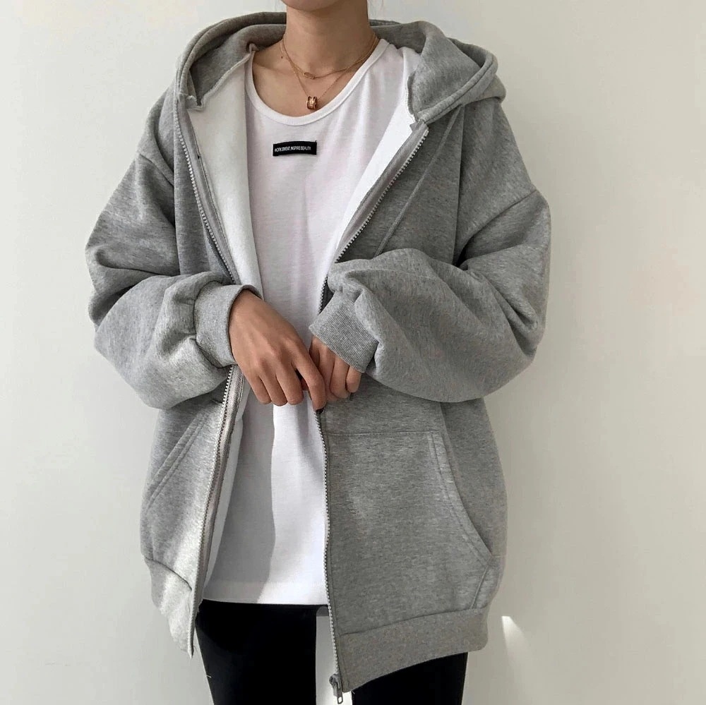 裏起毛ルーズフィットジップパーカーp447733 レディース 【jk】パーカー アウター フード フーディ ジップ 柄 模様 長袖 メランジ 裏起毛 ルーズ ドロップショルダー 秋 冬 カジュアル