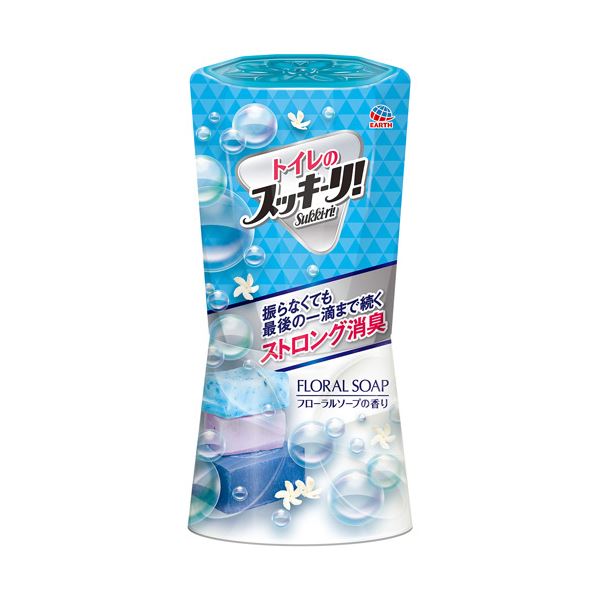 （まとめ）アース製薬 トイレのスッキーリ フローラルソープ 400ml 1セット（3個）(×5セット)