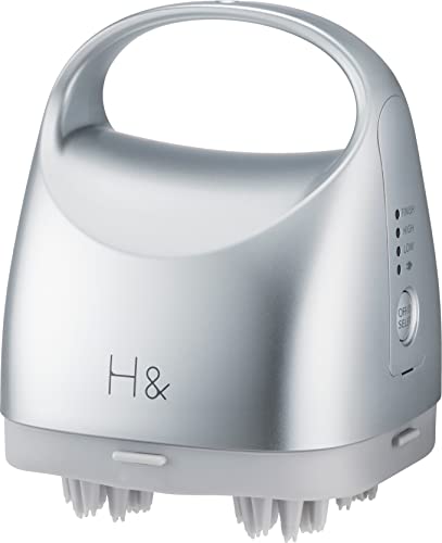 H& アッシュアンド 電動頭皮ブラシ ヘッドスパ ３段階の速度切り替え 浴室使用可 スカルプケア ギ