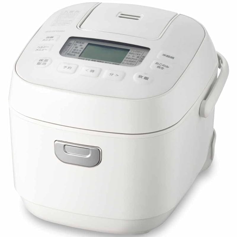【即納】アイリスオーヤマ 炊飯器 3合 マイコン式 50銘柄炊き分け機能 極厚火釜 玄米 一人暮らし 新生活 ホワイト RC-MEA30-W