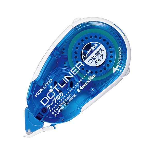 (まとめ) コクヨ テープのり ドットライナー しっかり貼るタイプ 本体 8.4mm×16m タ-DM400N-08 1セット(10個) (×5セット)