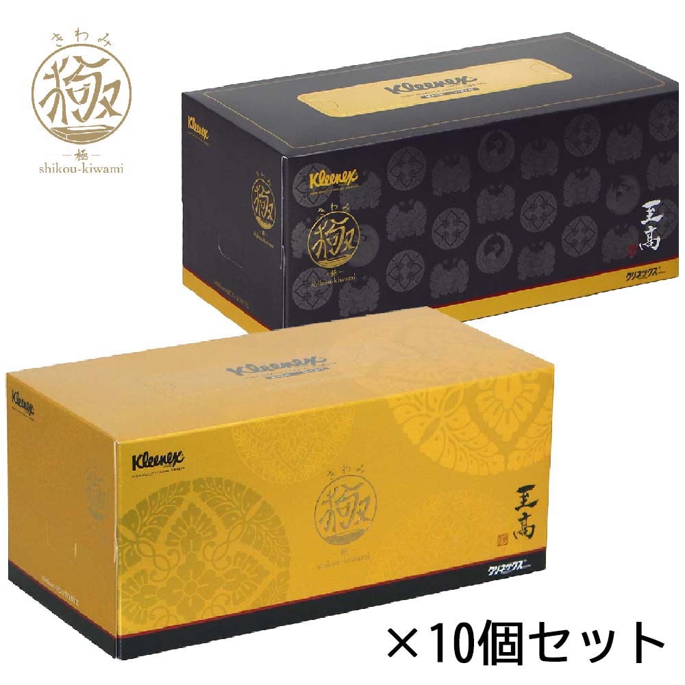 日本製紙クレシア CRECiA クリネックス ティシュー 至高 極 560枚（140組） 1箱 10個セット 40120 クリネックス ティシュー ティッシュ ふっくら 滑らか 7,704円