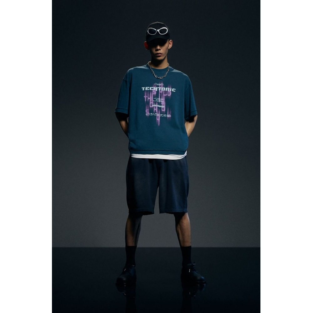 H&M ルーズフィットスウェットショーツネイビーブルー 6,263円