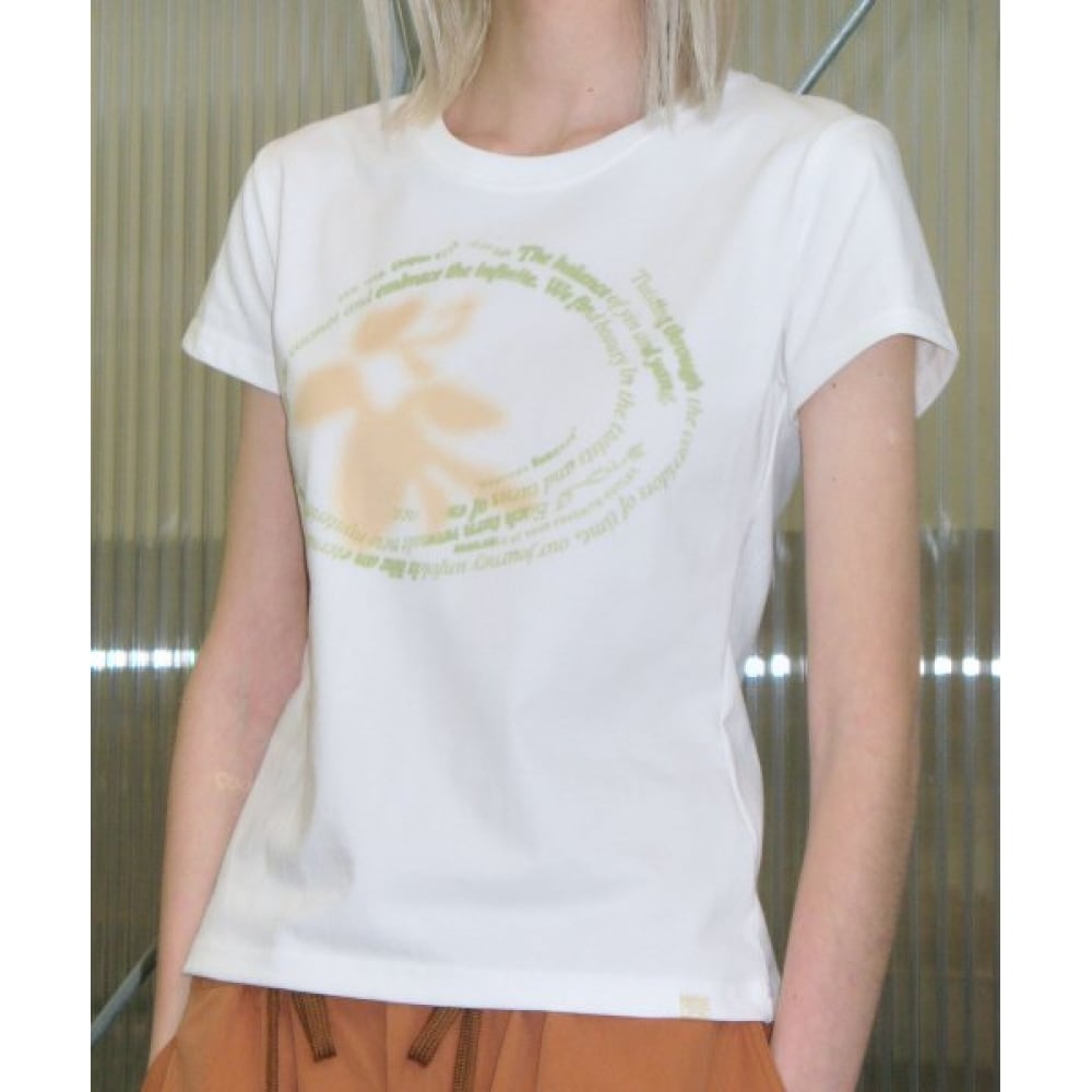 タイプサービスエアブラシグラフィックTシャツ [オフホワイト]