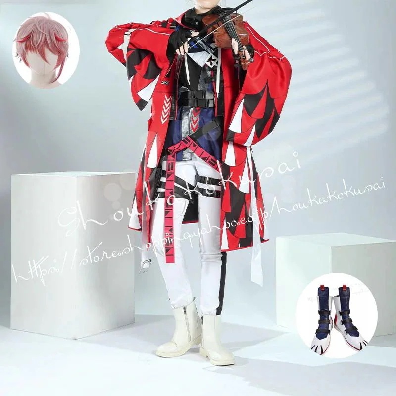 [2026新品] G バーチャルYouTuber風 彩虹社 VTuber セラフ・ダズルガーデン Seraph Dazzlegarden コスプレ衣装 ウィッグ 靴 演出服 cosplay 変装 仮装