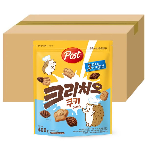 ポストクリチオクッキーシリアル400gX12個（1箱） (贈呈品なくなり次第贈呈終了)