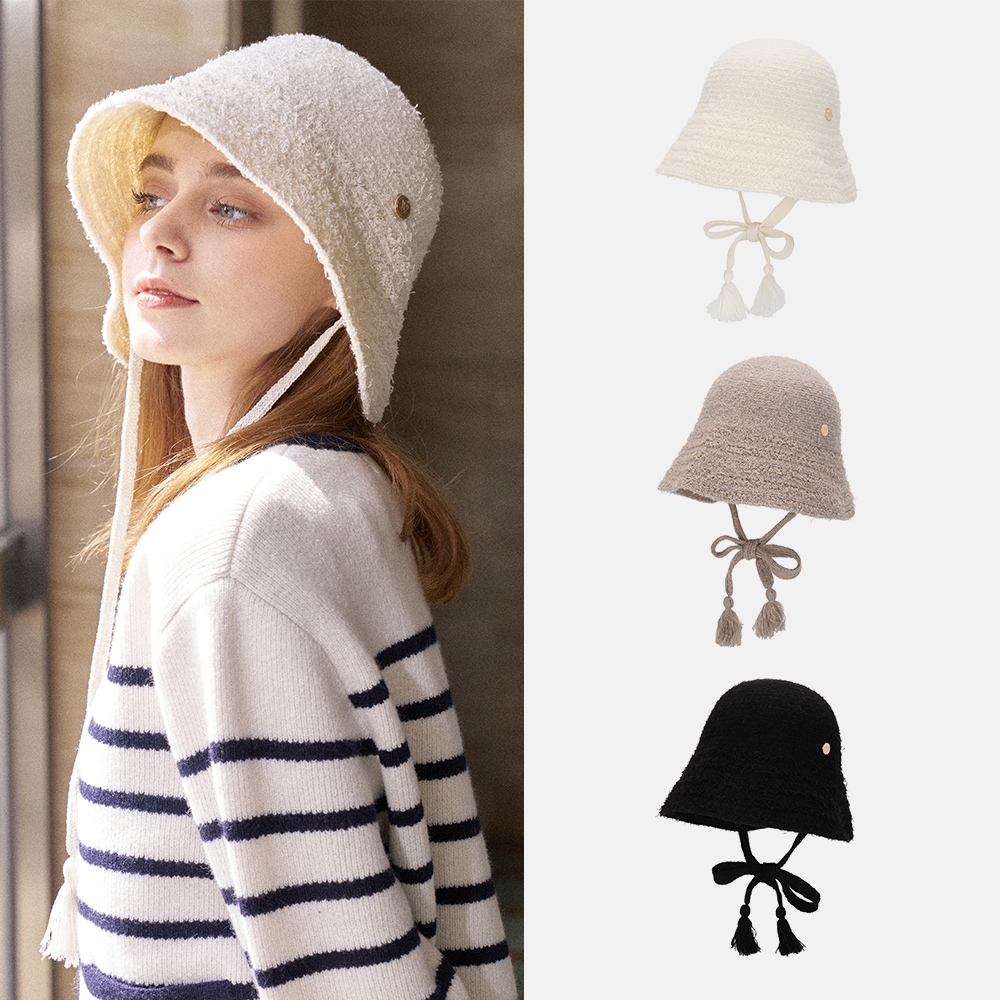 タッセルニットボンネットソーリス(3colors)