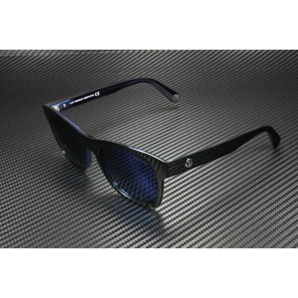 サングラス MONCLERML0192 92D Blue Smoke Polarized Plastic 53 mm Mens Sunglasses