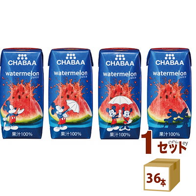 CHABAAウォーターメロン 180ml 1ケース (36本) 飲料 【在...のサムネイル
