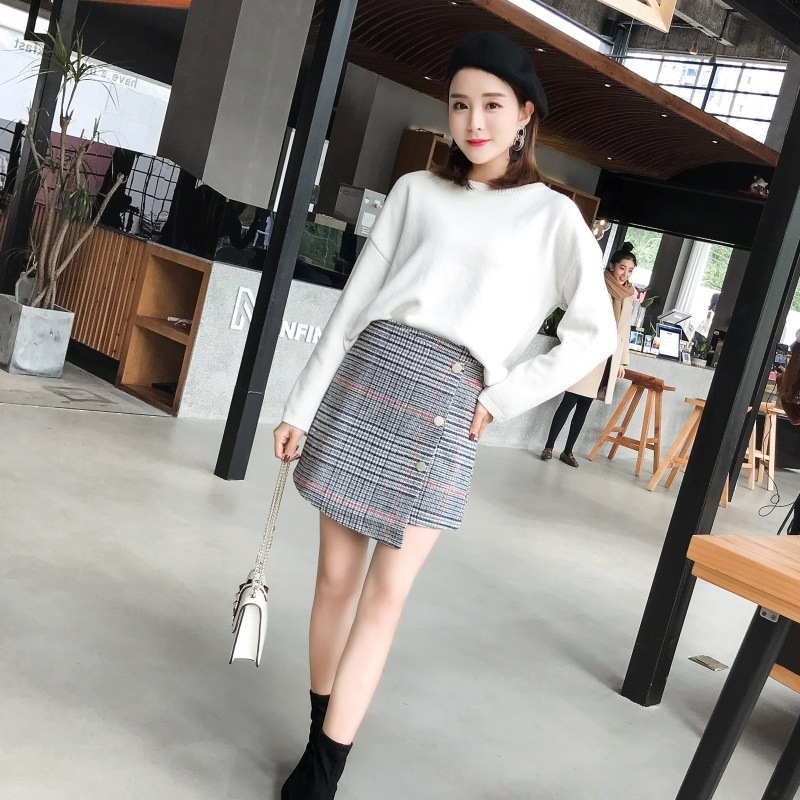 3383.グレンチェックミニスカート（ブラック）2019 春夏 sale ボトムス 美ライン おしゃれ きれいめ カジュアル タイトスカート ショート エレガント お出かけ お呼ばれ 女子会 通勤 通 100,000円