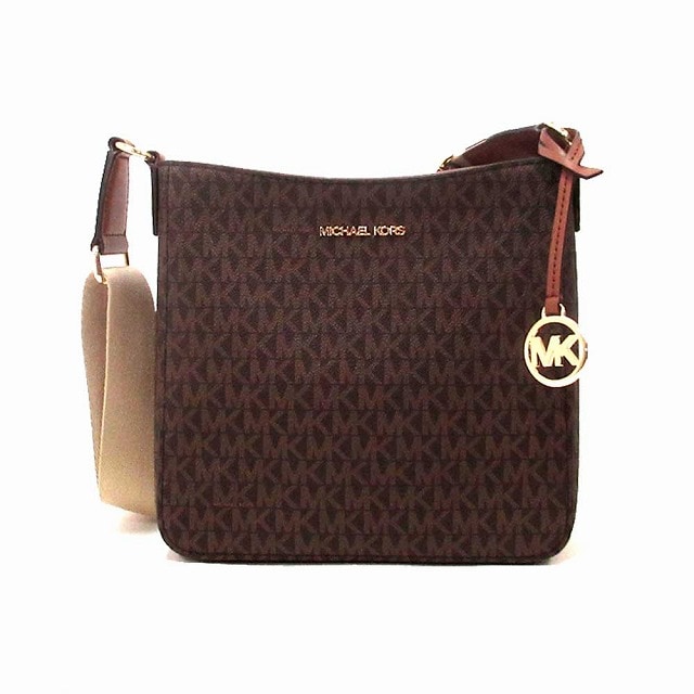 MICHAEL KORS マイケルコース アウトレット ジェットセットトラベル スモール シグネチャー ロゴ メッセンジャーバッグ 35S4GTVC5B BRN