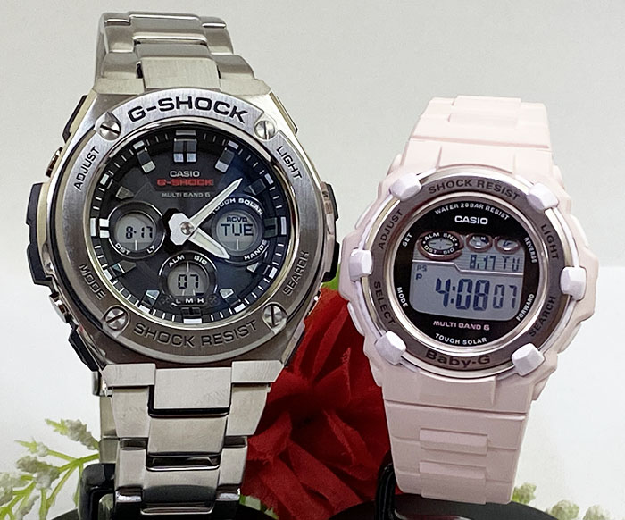 恋人たちのGショックペアウオッチ gショック 人気 婚約　夫婦 高級　クリスマス プレゼント おすすめG-SHOCK BABY-G ペアウォッチ カシオ 2本セット 電波ソーラーGST-W310