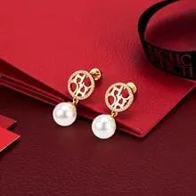 CILMI HARVILL レディース イヤリング インレイデザイン エレガントで豪華な軽量金属素材 クリスマスギフト