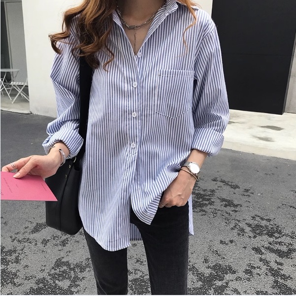 トップス シャツ 袖あり 長袖 襟付き 快適 着心地 大人可愛い きれいめ シンプル カジュアル 大人 上品 おしゃれ お洒落 かっこいい レトロ ラブリー キュート ルーズ 個性的 抜け感 シック