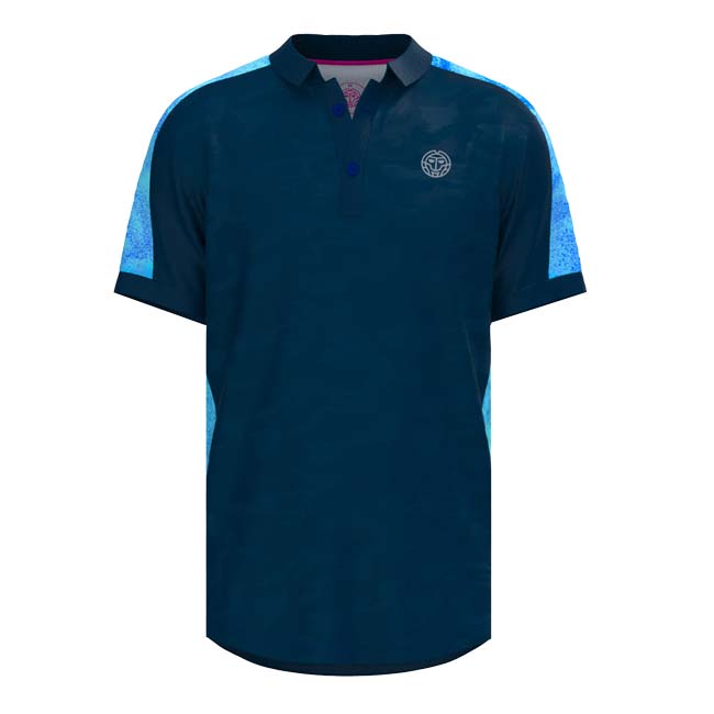 BIDI BADU(ビディバドゥ) 2024 SS メンズ BEACH SPIRIT ビーチスピリット 半袖ポロシャツ M1350005-DBLBL ダークブルー×ブルー 5,384円