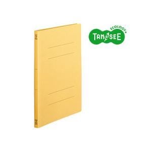 （まとめ）TANOSEE フラットファイル バインダー 2穴 スタンダードカラーA4タテ 150枚収容 黄 10冊入20パック