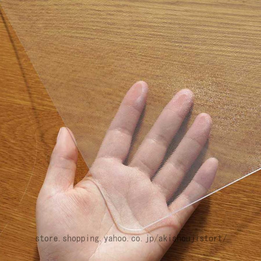 XQH 透明キッチンマット 透明マット テーブルクロス透明 デスクマット 2mm厚 クリア キッチンマット 60*120cm PVCマット 床保護マット お手入れが簡単