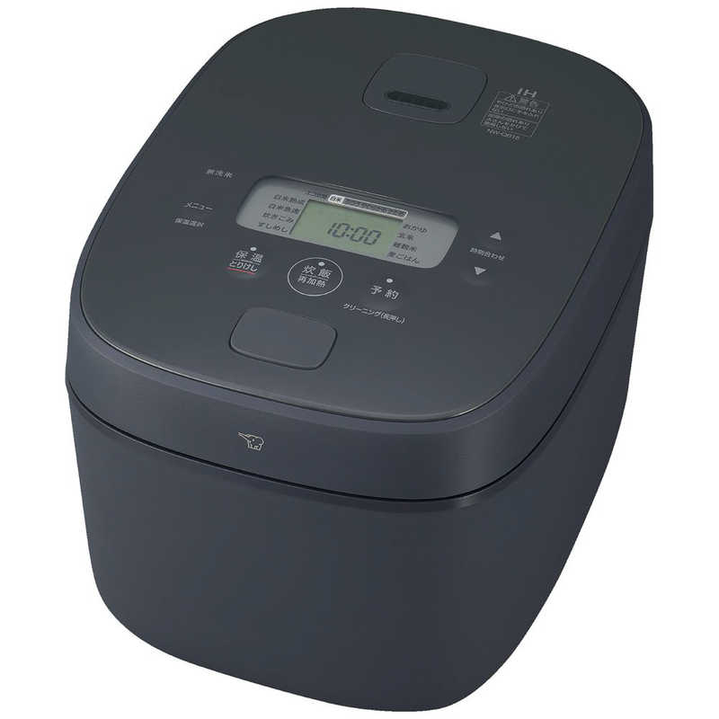 象印マホービン　ZOJIRUSHI　炊飯器 1升 豪熱大火力 IHジャー 黒まる厚釜 スレートブラック　NW-QB18