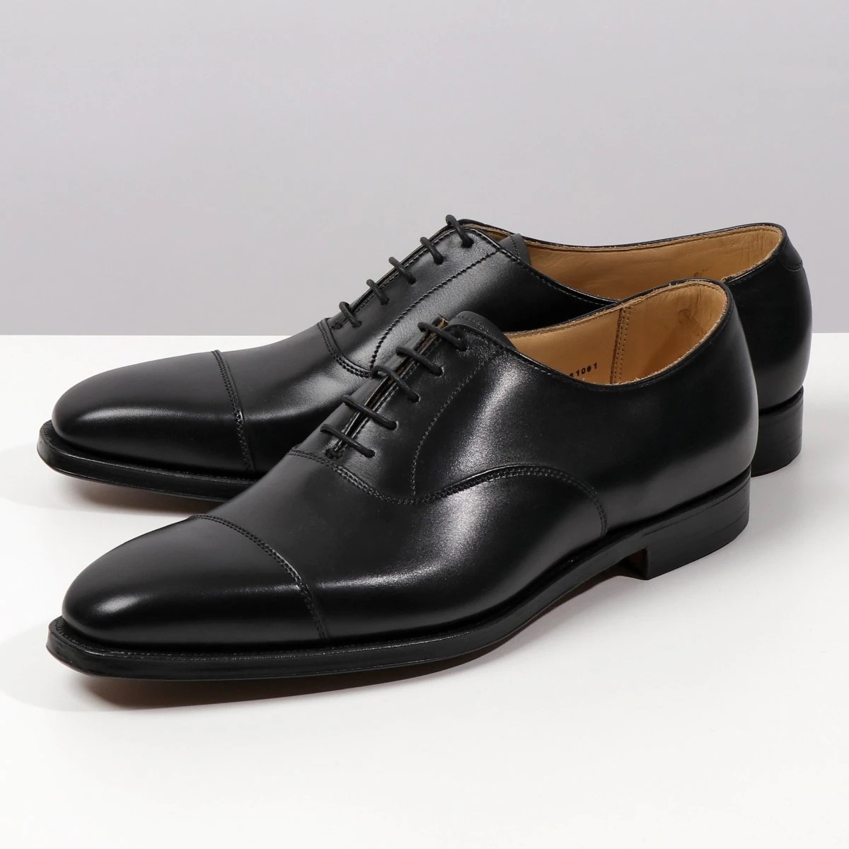 CROCKETT&JONES クロケットアンドジョーンズ レザーシューズ 25057A C01L1 Hallam ハラム メンズ レースアップ キャップトゥ ワイズE 革靴 Black
