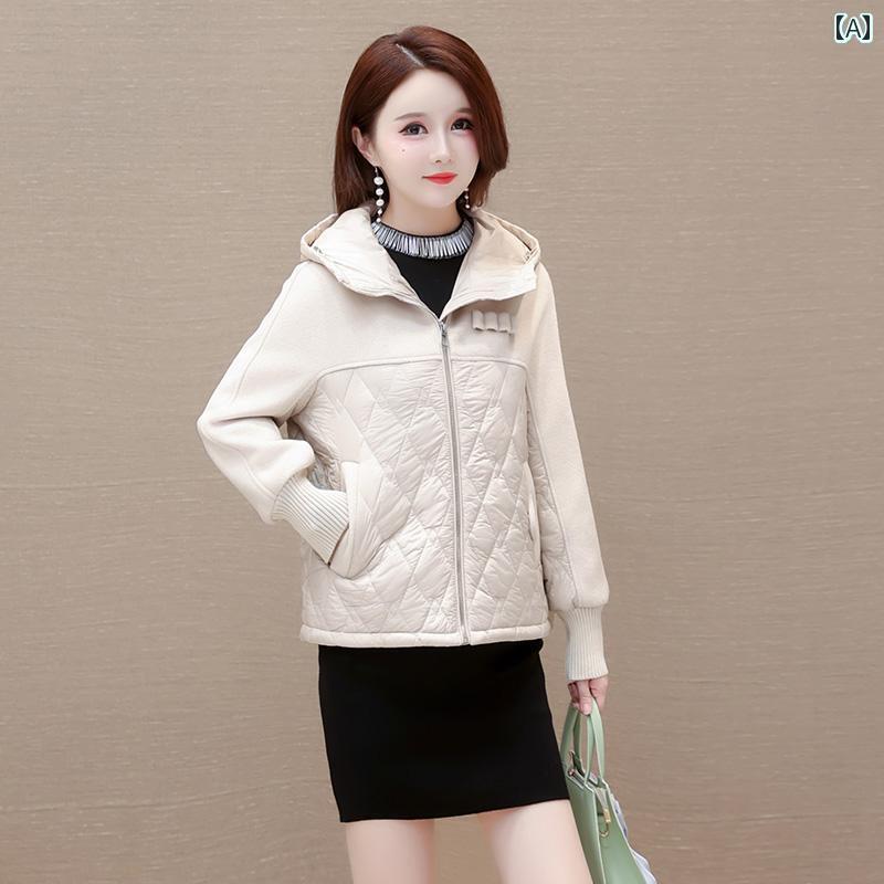 レディース ダウンジャケット 大きいサイズ フード ダウン ジャケット 女性 冬 軽量 暖かい ショート コート フレッシュ