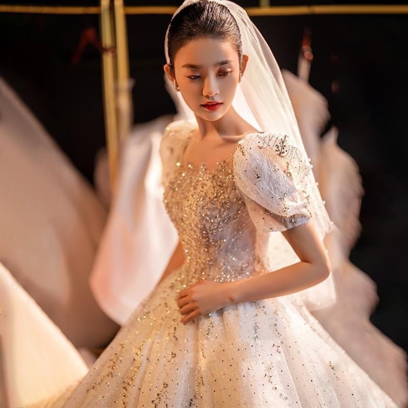 パーティードレス大人気 新商品 高級感 気質 花嫁ロングドレス 成人式 ドレス 演奏会 卒業式 ドレス 結婚式ワンピース ウェディングドレス ロングドレス 2025福袋