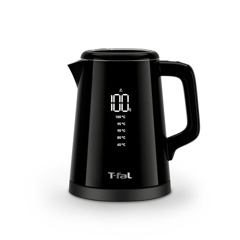 【即納】ティファール （T-fal） 電気ケトル 0.8L デジタルディスプレイ 温度調節 転倒お湯もれロック 「ディスプレイ ロック コントロール」 触れても熱くない 保温 ブラック KO8568J 11,361円