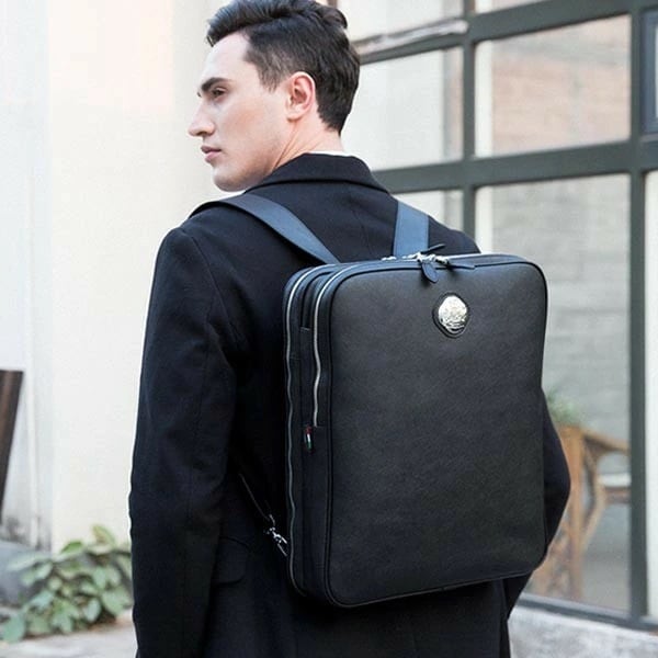 最安値挑戦バックパック リュックサック ビジネスバッグ メンズ レディース 3WAY イタリアンレザー 男女兼用 本革 ダブルファスナー イタリアブランド