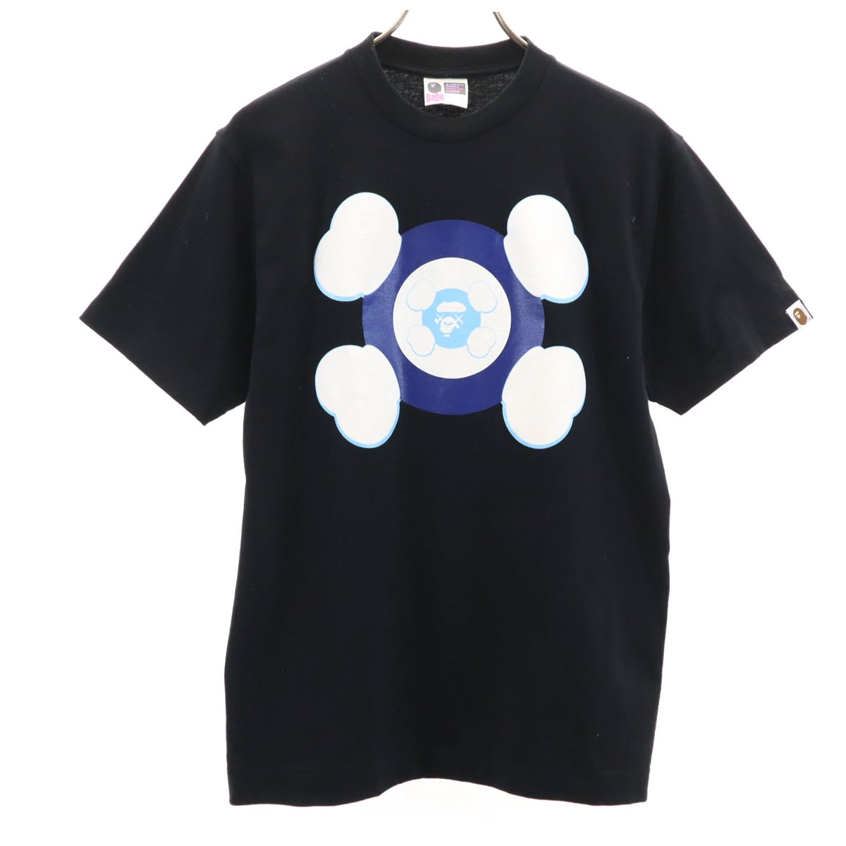 BAPE ベイプ 日本製 半袖 プリント Tシャツ M ブラック メンズ 古着