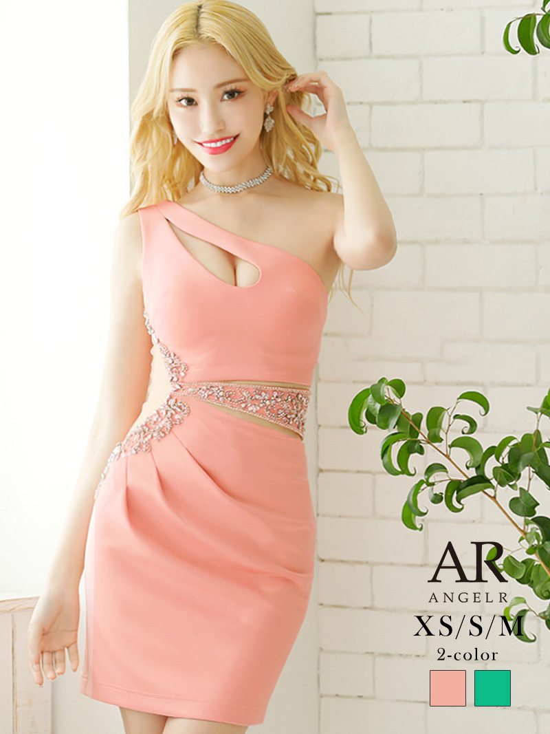 谷間 人気 緑 映える エンジェルアール 高級 ブランドドレス タイト 小さいサイズ エロい AngelRドレス エンジェルアール