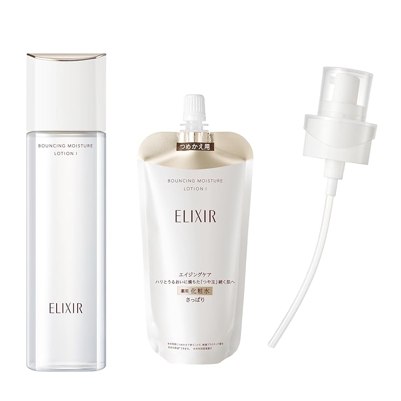 ELIXIR エリクシール リフトモイスト ローション SP 1(さっぱりタイプ) 170mL 本体+レフィル(150mL)+専用ディスペンサーつき 医薬部外品 化粧水 トラネキサム酸 ハリ うるおい
