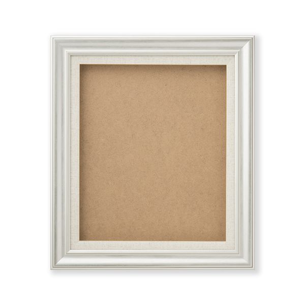 油絵額・キャンバス・日本画額 つや消し油縁額 F8（455×380mm） シルバー