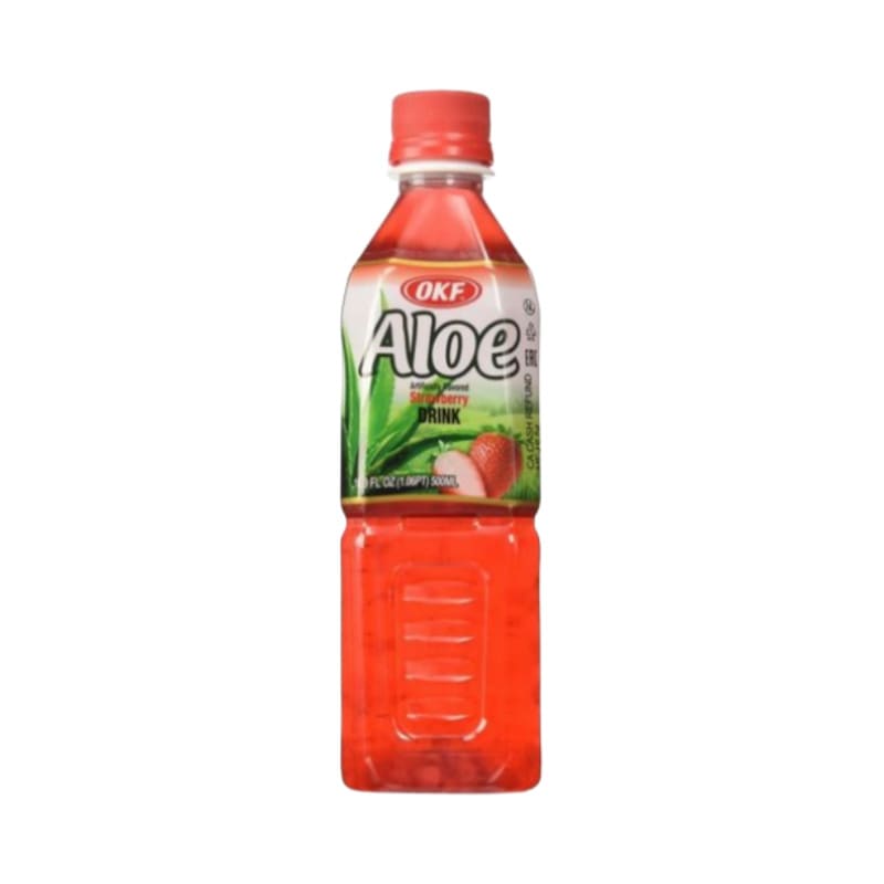 アロエベラドリンク（ストロベリー味）500ml×3本 アロエ果肉入り