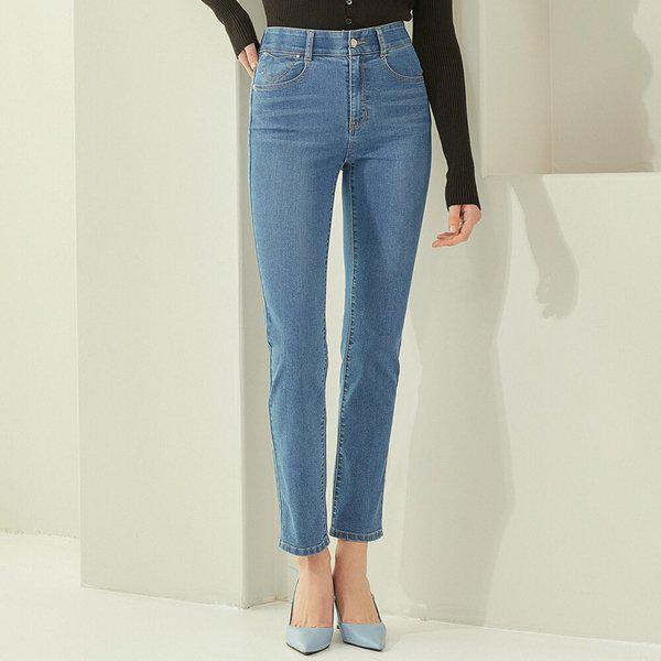 女性ライクラストレッチデニム_スカイ