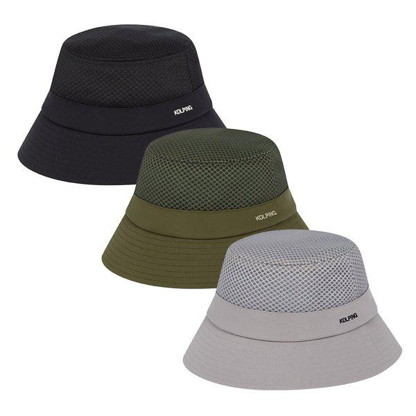 男女兼用メッシュ登山帽子ネックストラップバケットハット2482CK271U