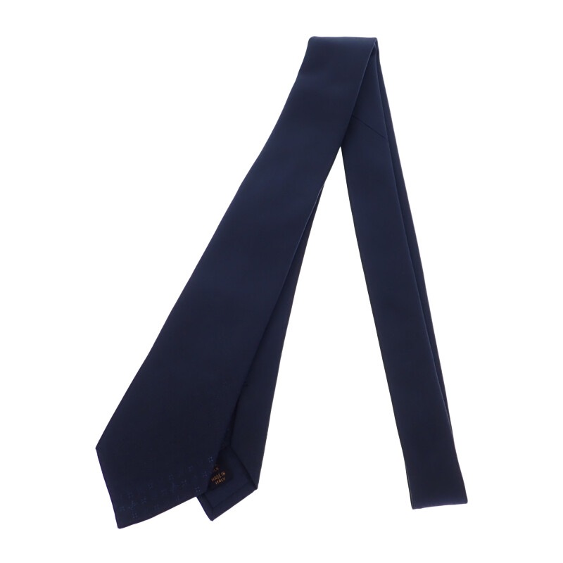 モノグラム・グラディエント M78765 ネクタイ シルク ネイビー メンズ【Aランク】