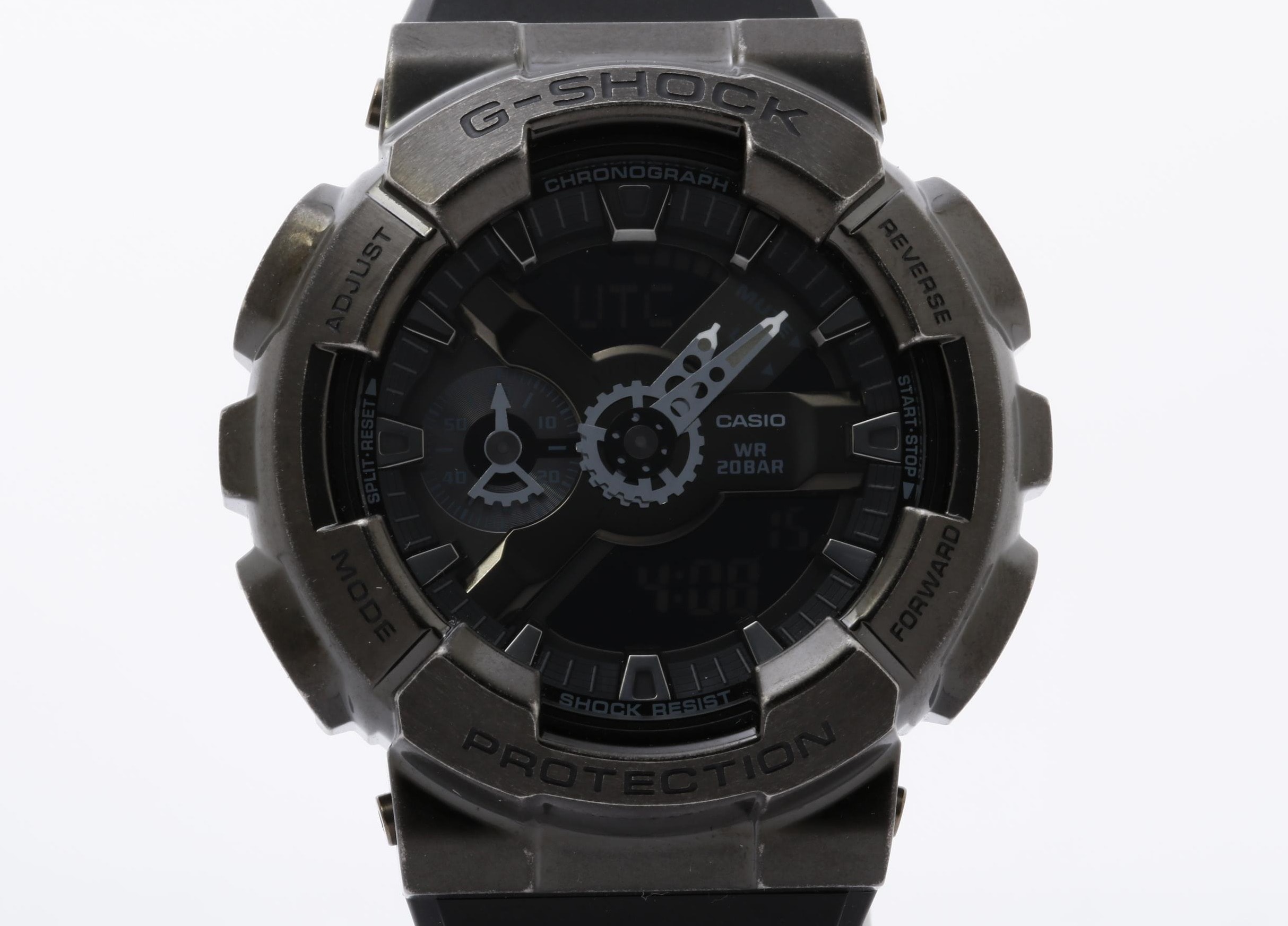 時計 G-SHOCK ANALOG-DIGITAL 110 SERIES 樹脂／ステンレススチール GM-110VB-1AJR デジアナ ブラック メンズ時計 メンズウォッチ【本物保証】