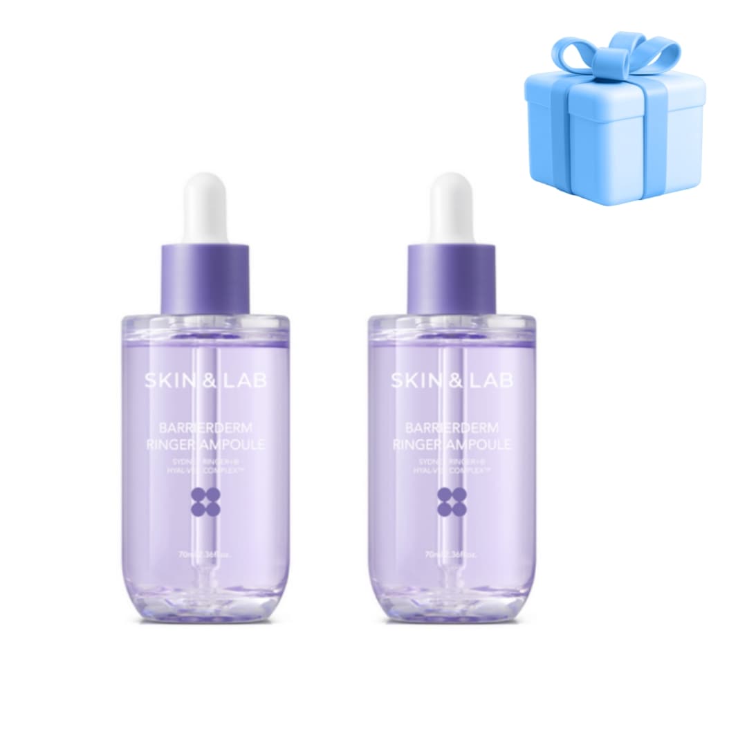 [オリーブヤング1位] バリアダームリンガーアンプル 70+70ml 肌荒れにピッタリの美容液 肌保湿 水分密着力 肌の奥まで届く 美容液 セラム アンプル