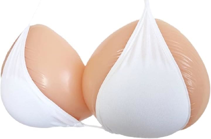 三角形 乳癌パッド シリコン 人工乳房 左右2個セット 胸パッド(肌色, Free Size(1400グラムx2)) 10,350円