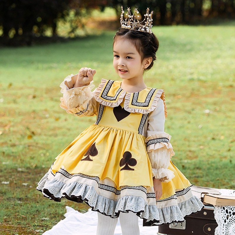 冬の女の子のベルベットのデザインロリータプリンセスチュチュスカート中宴会スカート綿