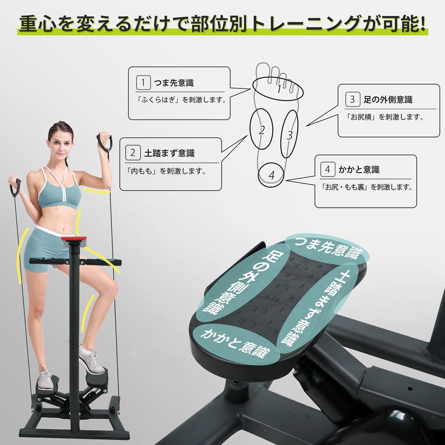 再販未定ステッパー 静音 サイドステッパー 連続使用 コンパクト ステッパー ダイエット ステッパー ツイスト 筋トレ 体幹 ひねり くびれ ウエスト ダイエット 器具 健康器具 フィットネス トレー