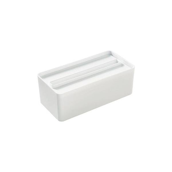 （まとめ）オーエ ペーパータオルケース ホワイト[x3セット]