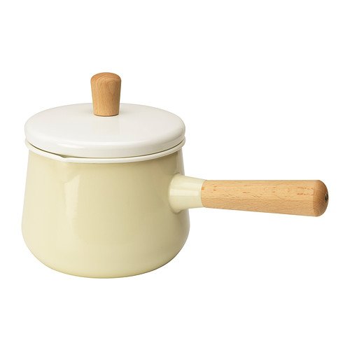 IKEA　KASTRULL　IH対応　ソースパン　1.5L　ふた付き　ベージュ　80232949