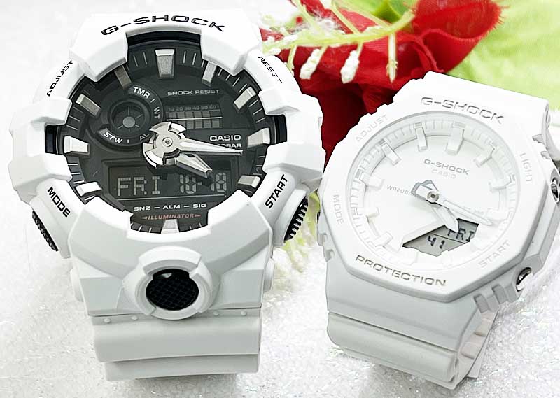 恋人たちのGショック ペアウオッチ　g-shock　限定ペアウオッチ G-SHOCK BABY-G ペア腕時計 g-shock カシオ 2本セット GA-700-7AJFGMA-P2100-7AJ