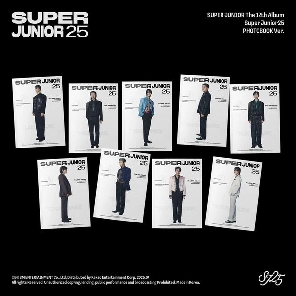 [MEGA] [9種セット] (PHOTOBOOK Ver.) Super Junior 正規12集 [Super Junior25] スーパージュニア 公式アルバム チャート反映