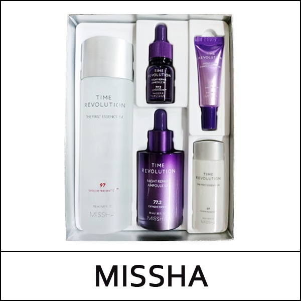 [MISSHA] (hp) Time Revolution Best Seller Set 5X (Essence 150ml+Ampoule 50ml+3 free gifts) / 時間革命