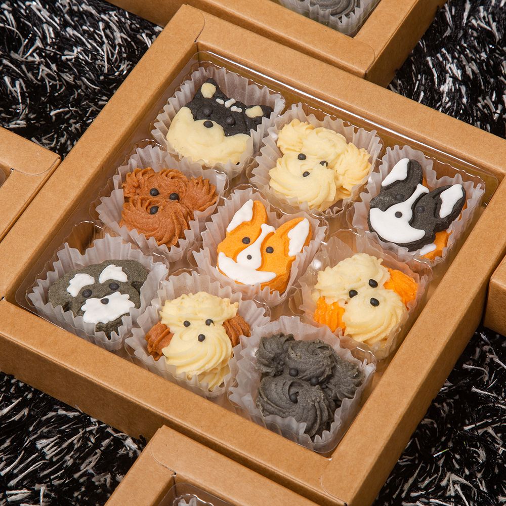 每日更新メガ割りクッキーギフトボックスかわいい漫画犬の誕生日お土産子供のおやつギフトバッグ