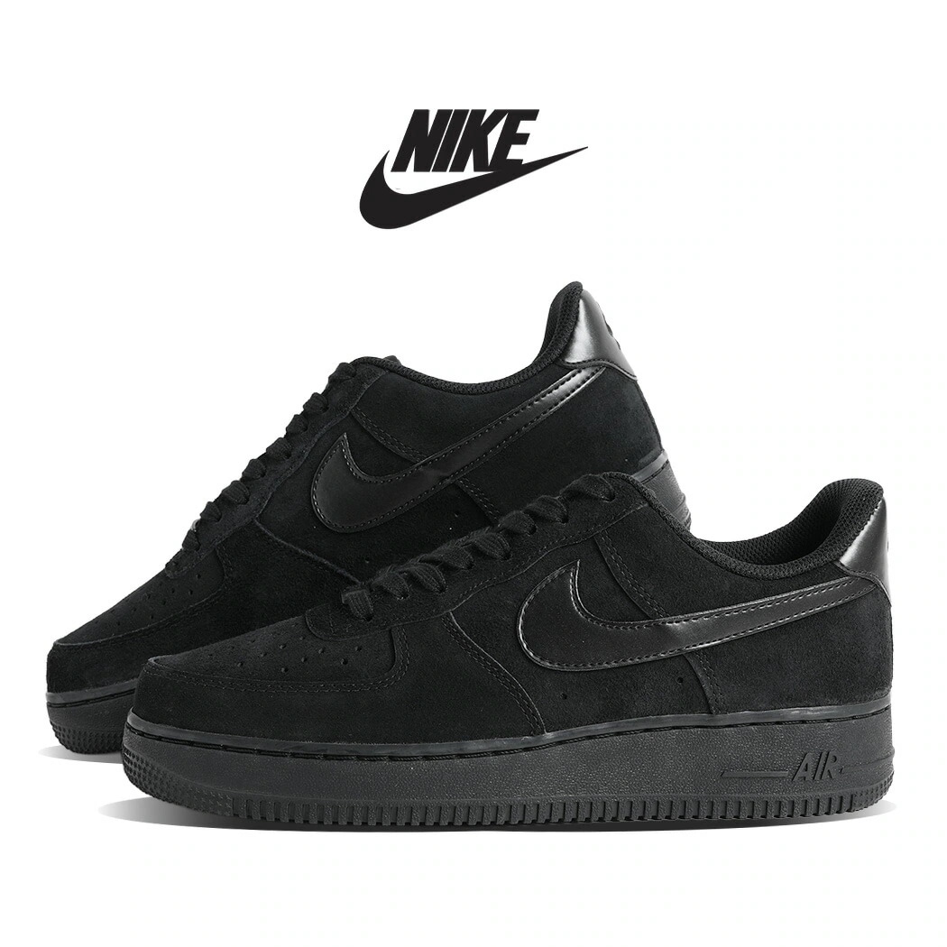 NIKE ナイキ W AIR FORCE 1 07 ウィメンズ エア フォース スニーカー BLACK ( 黒 ブラック AF1 スエード メンズ レディース IO4833-004 )