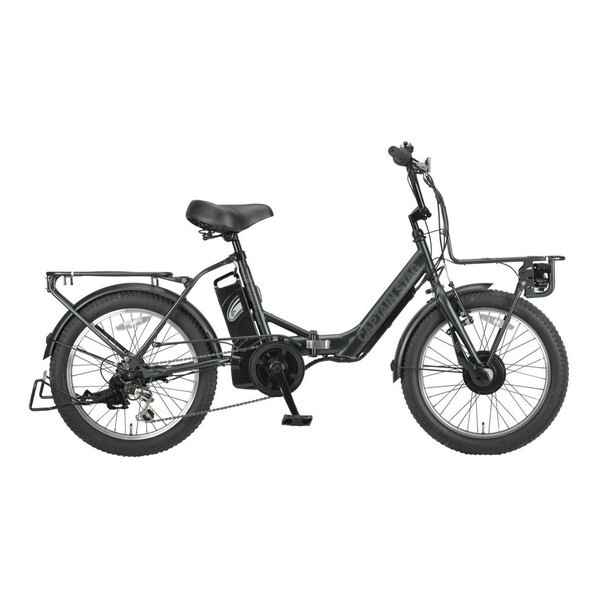 キャプテンスタッグ eバーギー電動FDB206(マットブラック) 電動折りたたみ自転車 (外装6段変速)