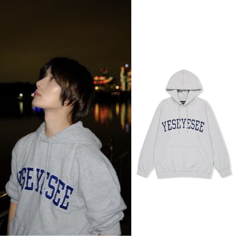 【TXTボムギュ着用】Arch Logo Hoodie Grey
