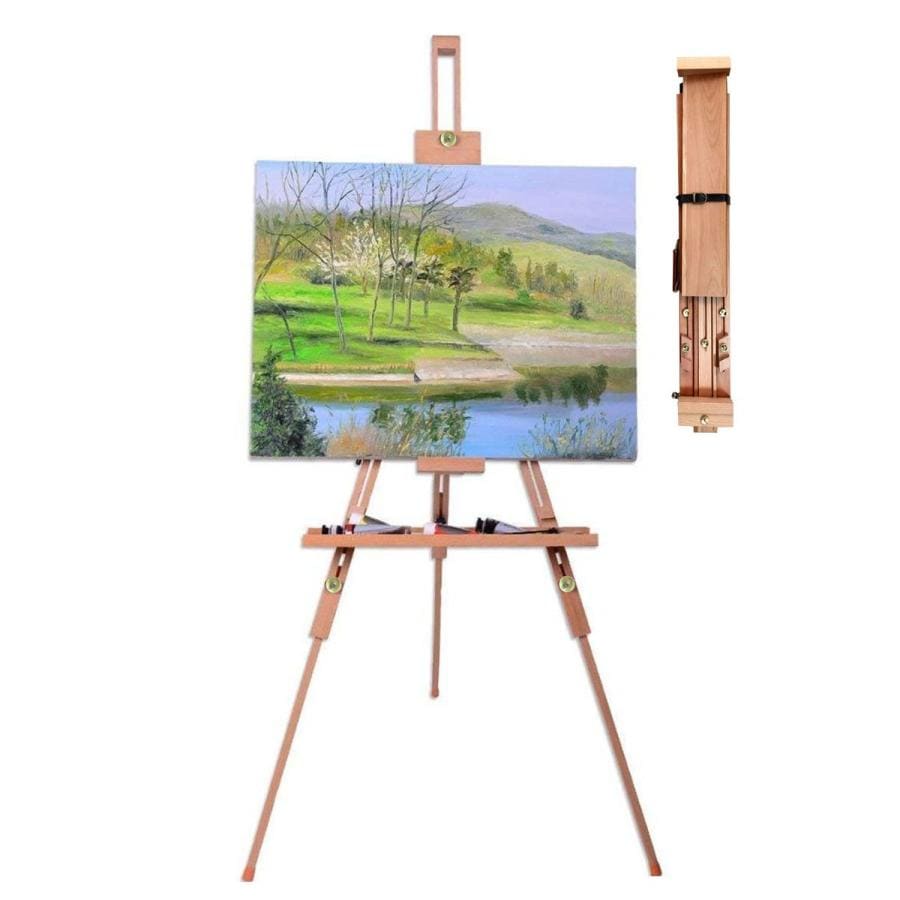 イーゼル 折りたたみ 木製 携帯 デッサン 絵画 キャンバス メニュー 看板 パネル スタンド おりたたみ 折り畳み 画架 三脚 イーゼルスタンド コンパクト